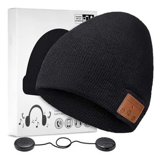 ZRUHIG Bluetooth Mütze mit Kopfhörern Bluetooth Musik Hut Wireless Mütze Ausgestattet
