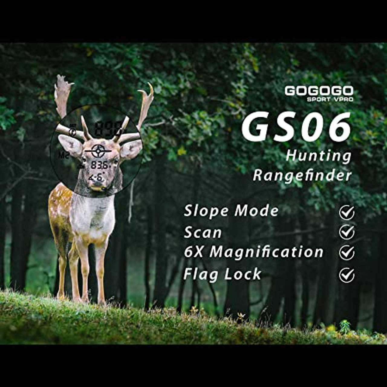Gogogo Sport Vpro Laser Entfernungsmesser Jagd 1100 Meter
