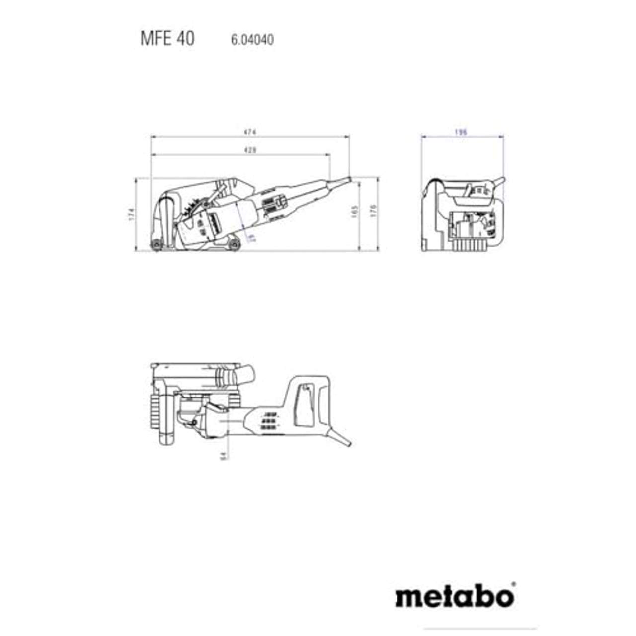 Metabo Mauernutfräse MFE 40