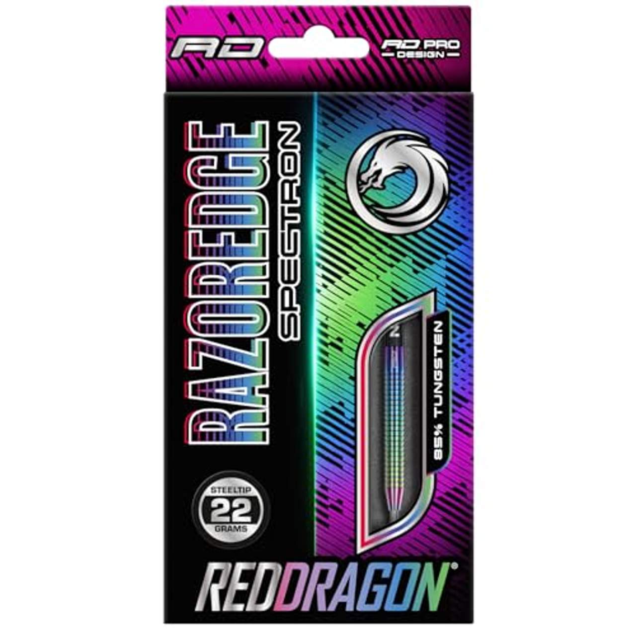 RED DRAGON Razor Edge Spectron Steel Dartpfeile 22 Gramm Profi Steeldarts