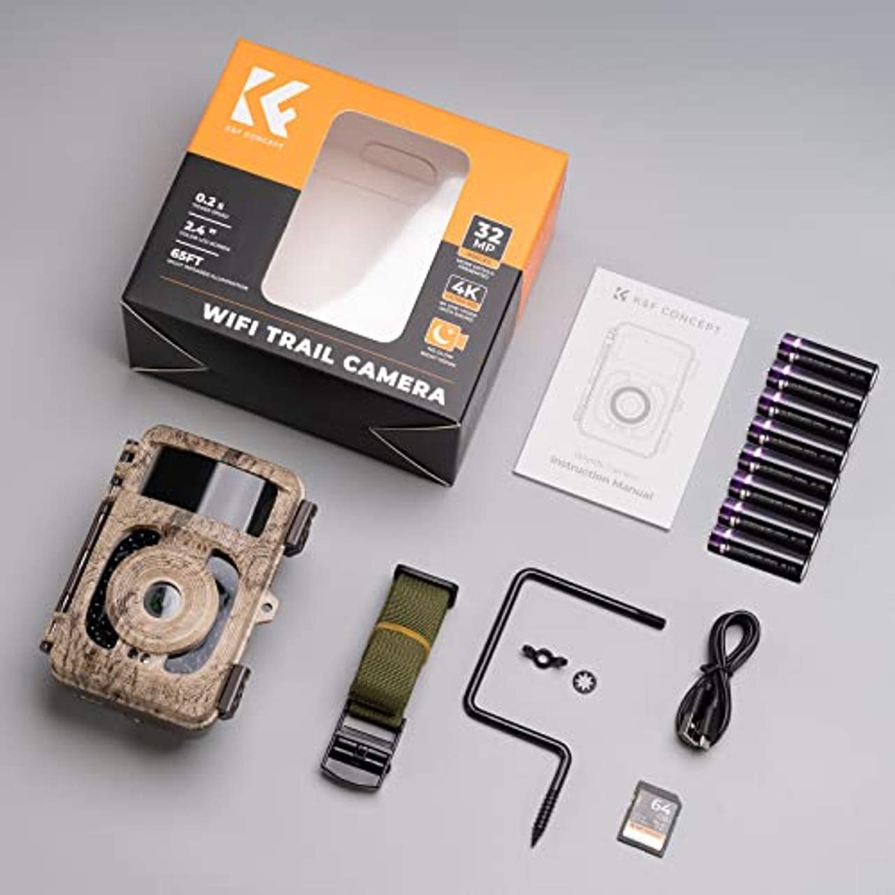 K&F Concept 48MP 4K WLAN Wildkamera handyübertragung