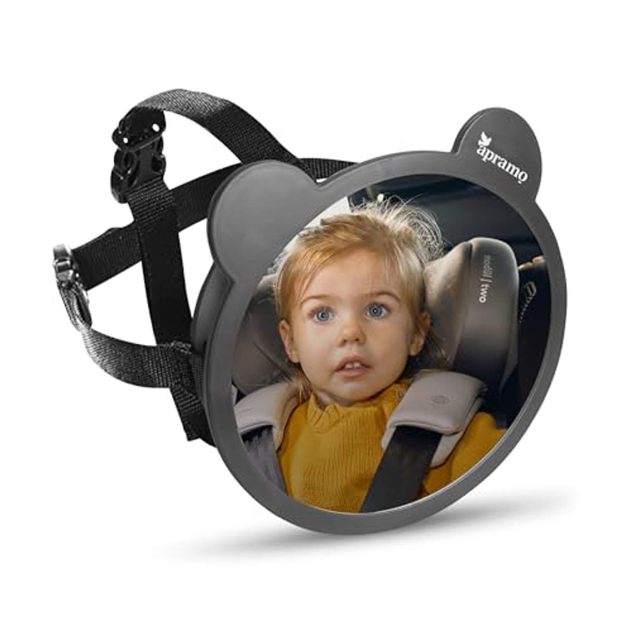 APRAMO Baby Rücksitzspiegel 360° Schwenkbar Auto Baby Spiegel