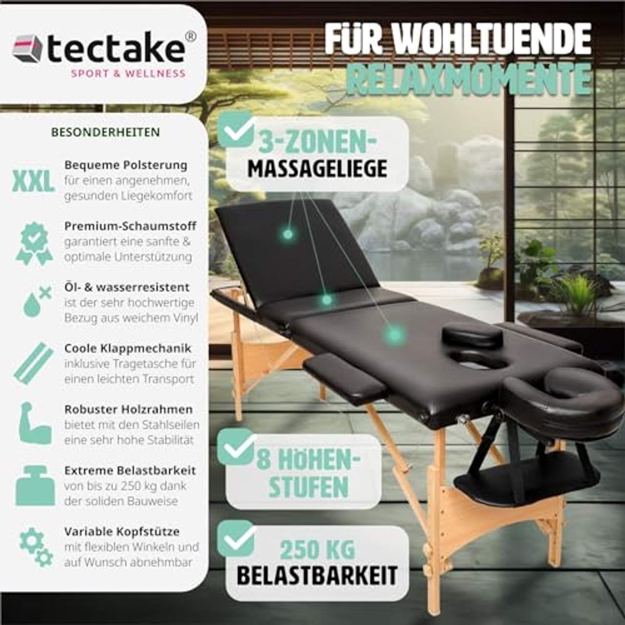 TecTake Mobile Massageliege