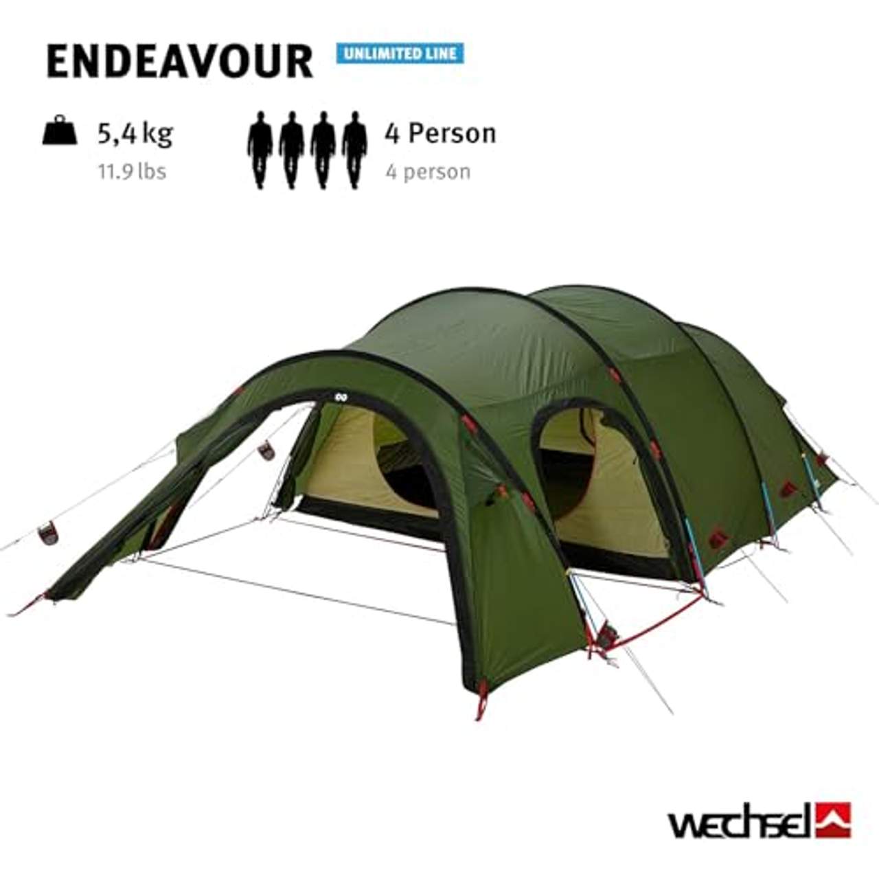 Wechsel Tents Endeavour 4 Personen Expeditionszelt