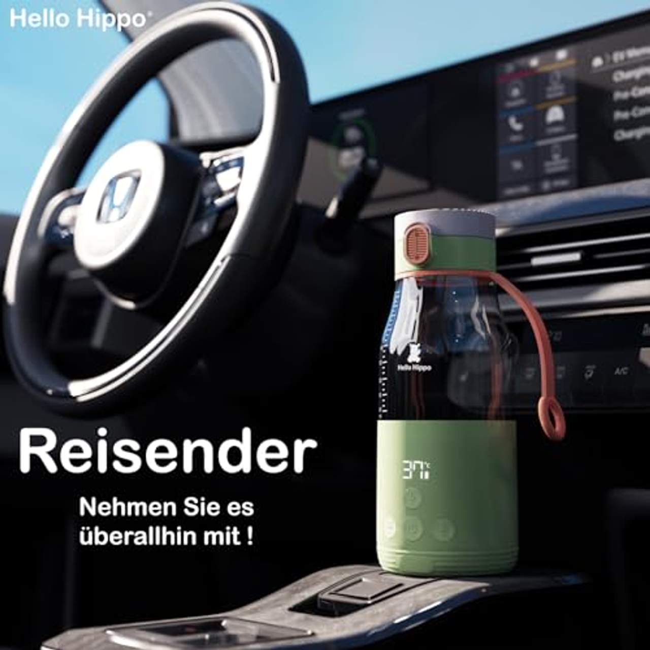 Hello Hippo Premium Flaschenwärmer Nomade USB-C