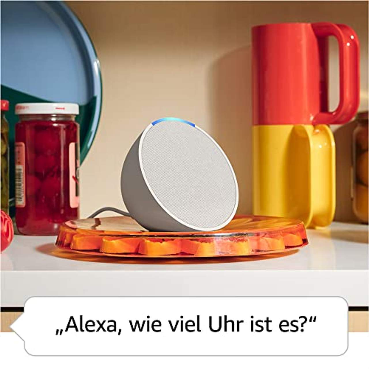 Amazon Echo Pop Kompakter und smarter Bluetooth-Lautsprecher
