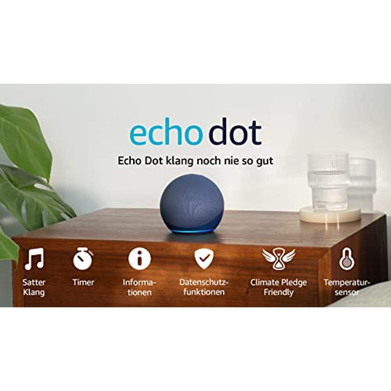 Amazon Echo Dot Smarter WLAN- und Bluetooth-Lautsprecher