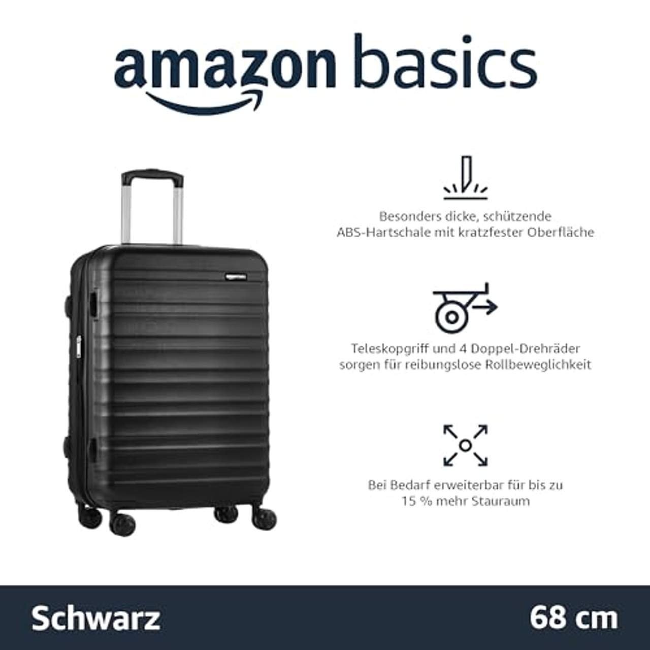 AmazonBasics Hartschalen-Trolley