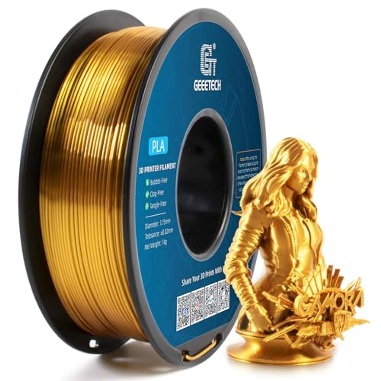 GEEETECH PLA filament 1.75mm Silk Gold
