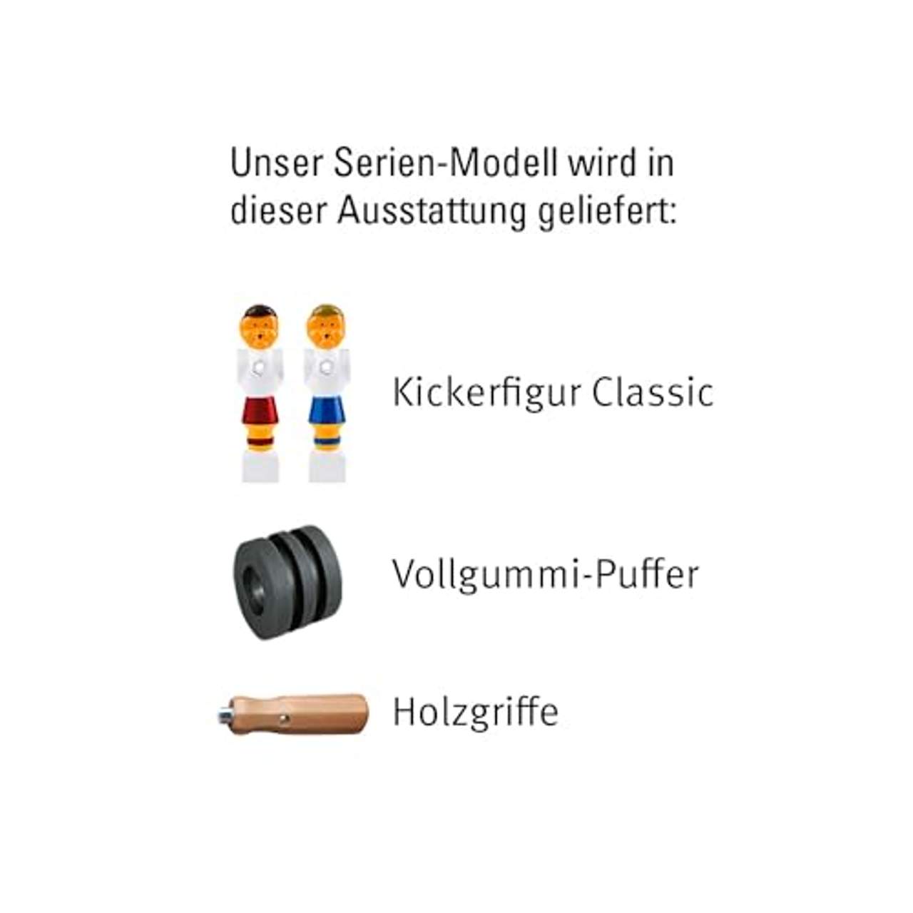 Automaten Hoffmann Profi-Tischkicker Turnier-Kickertisch aus Holz