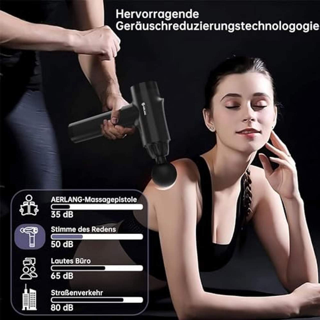AERLANG Massagepistole Massage gun Tiefengewebe-Massagegerät