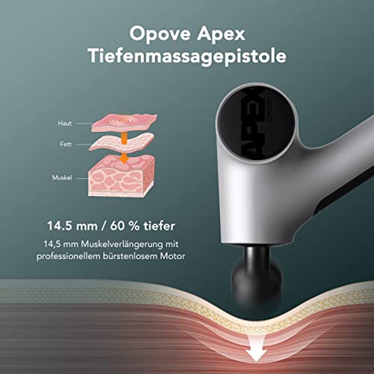Opove Massagepistole Massage Gun Muskel Massagegerät Deep Tissue