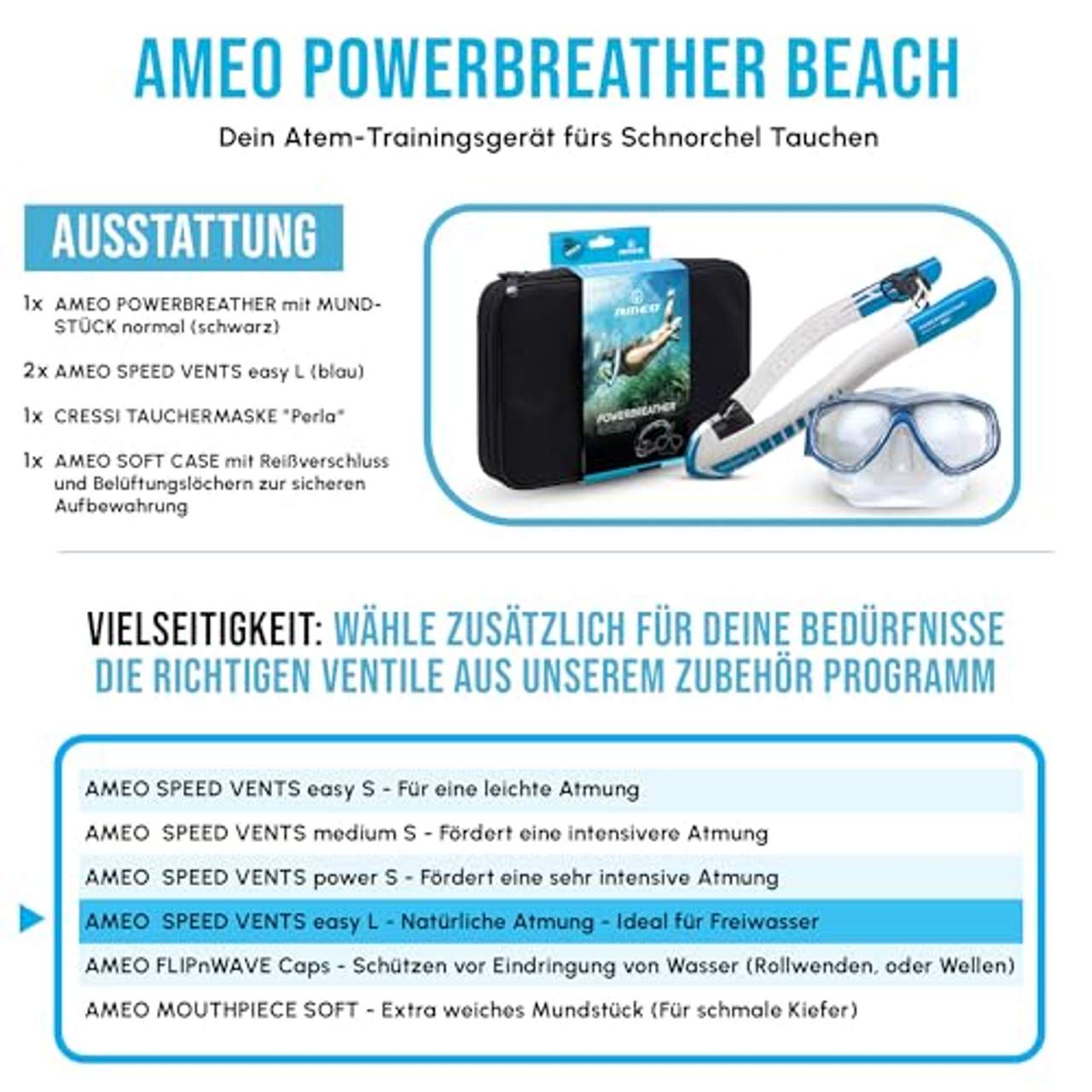 POWERBREATHER Ameo Beach Edition