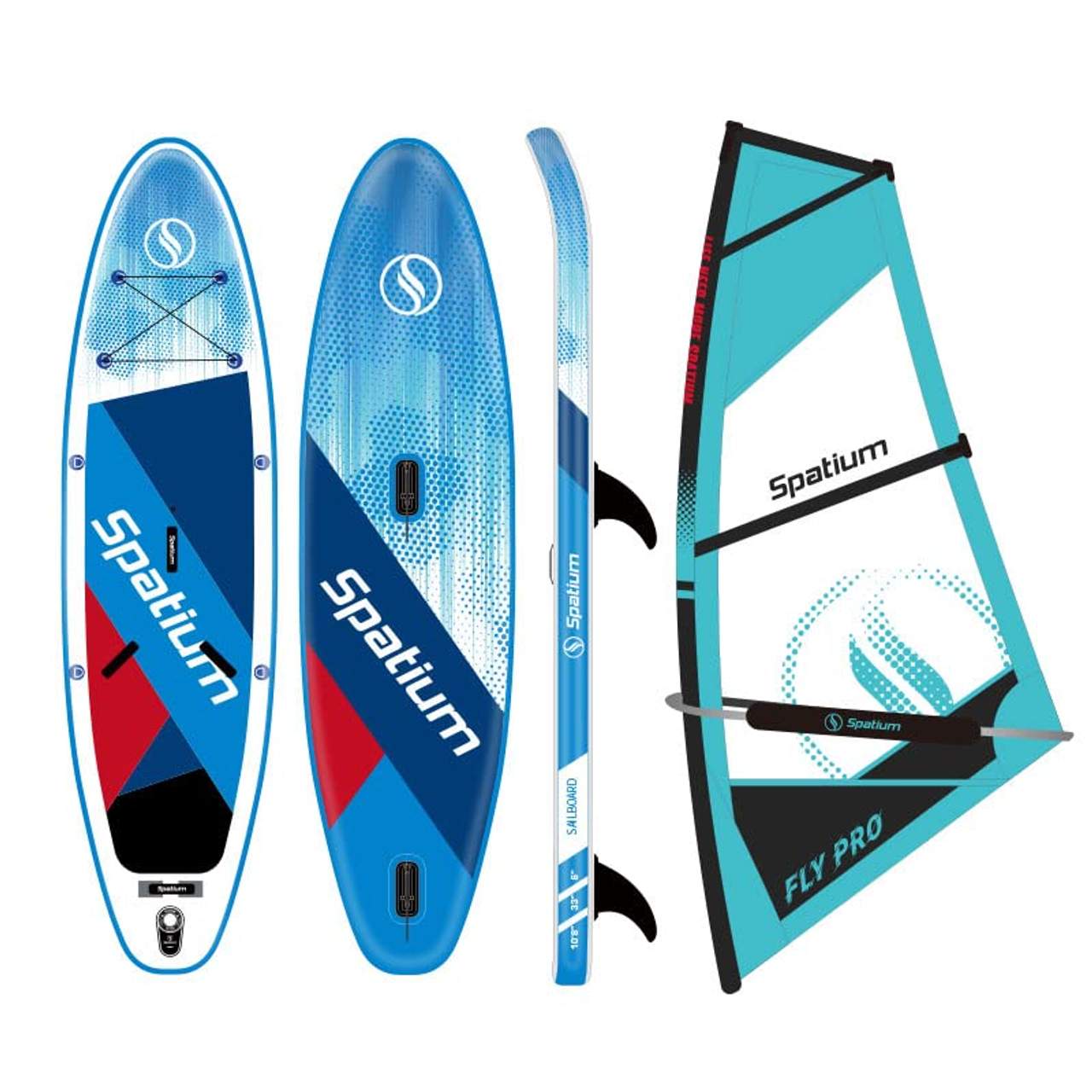 Spatium Windsurf Sail Professionelles aufblasbares Sup Paddle Board