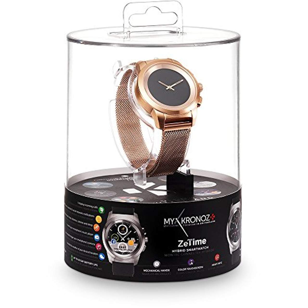 MyKronoz ZeTime Elite hybride Smartwatch 44mm