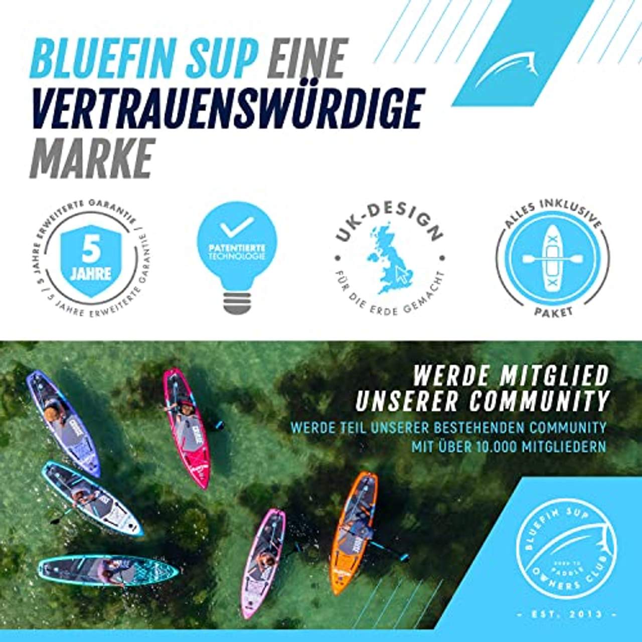 Bluefin SUP Nitro 14' aufpumpbares Stand-up-Paddleboard