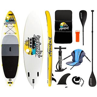 AQUALUST 10'6" SUP Board Stand Up Paddle Surf-Board Kajak Paddel Sitz