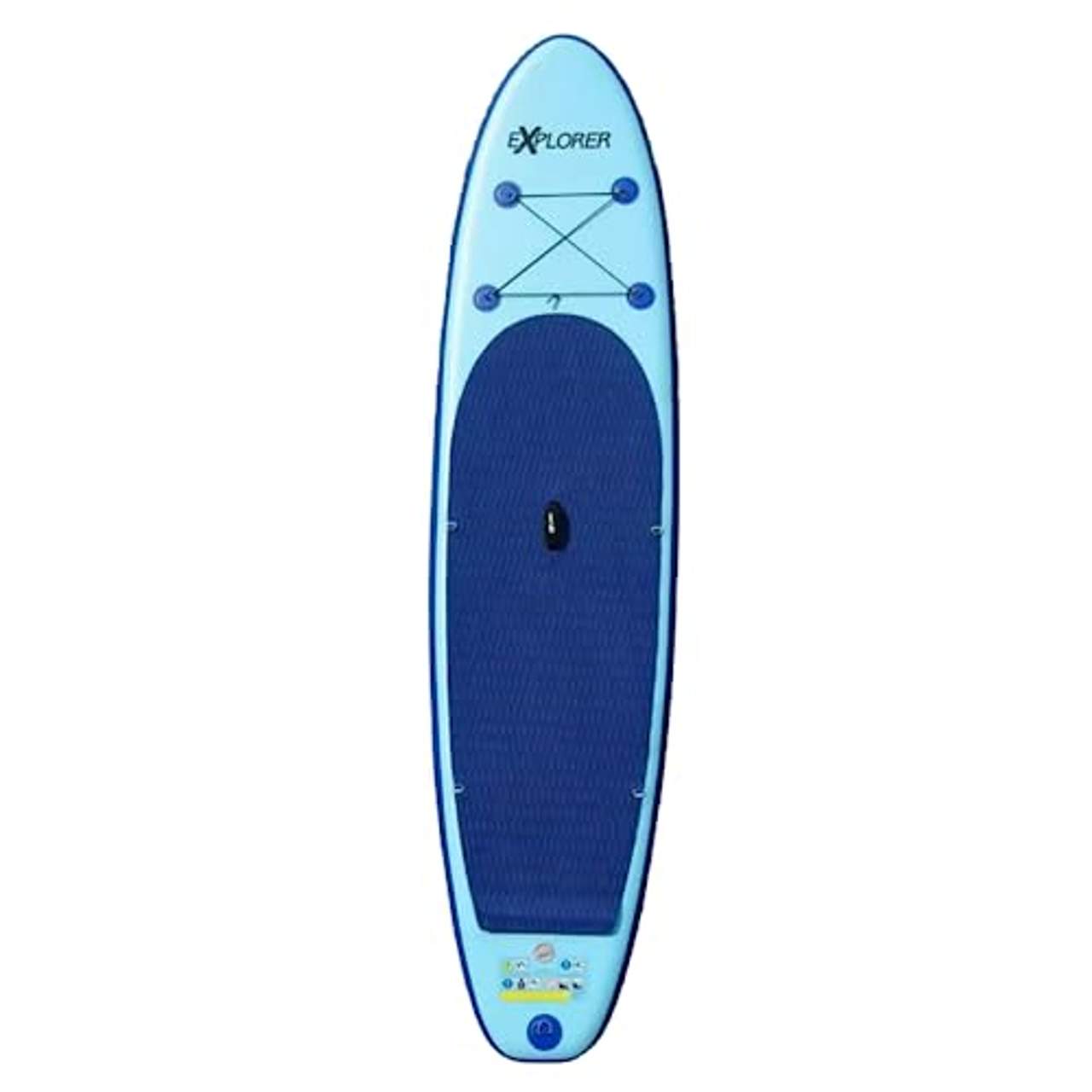 2X 320 Explorer SUP I Blau I Robustes PVC-Gewebe-Surfboard I Allround-Form