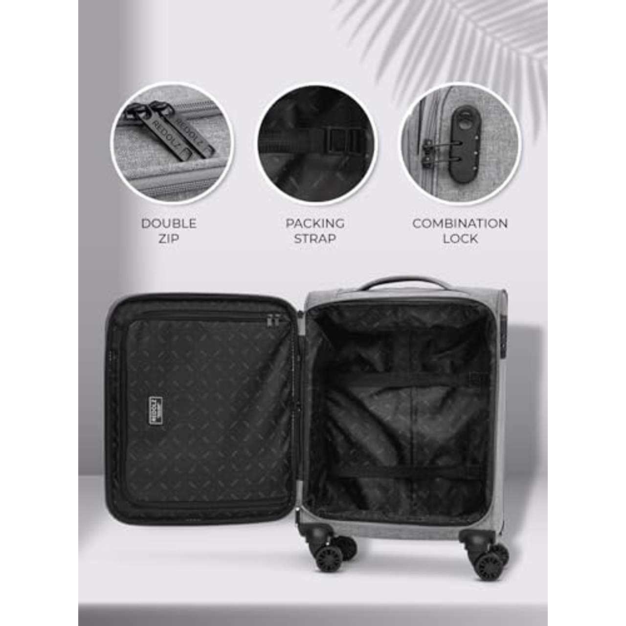 REDOLZ Essentials 12 Cabin Weichschalen Kabinen-Koffer
