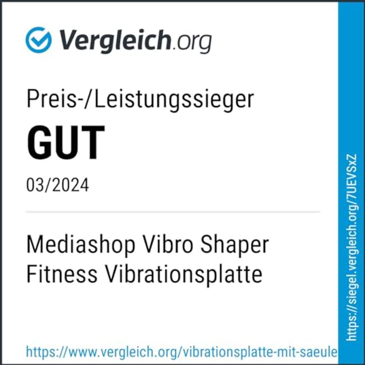 Mediashop VibroShaper Fitness Vibrationsplatte unterstützt bei Muskelaufbau und Fettverbrennung