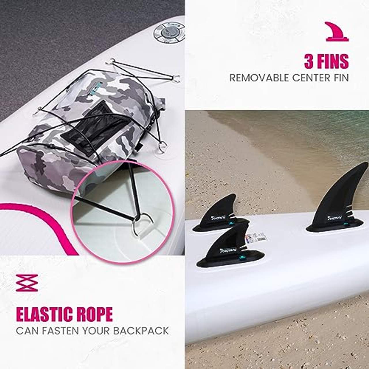 FunWater Aufblasbares Stand Up Paddle Board Surfbrett SUP Komplettes