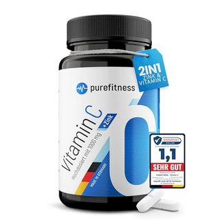Purefitness Vitamin C Zink hochdosiert I Vitamin C 1000mg