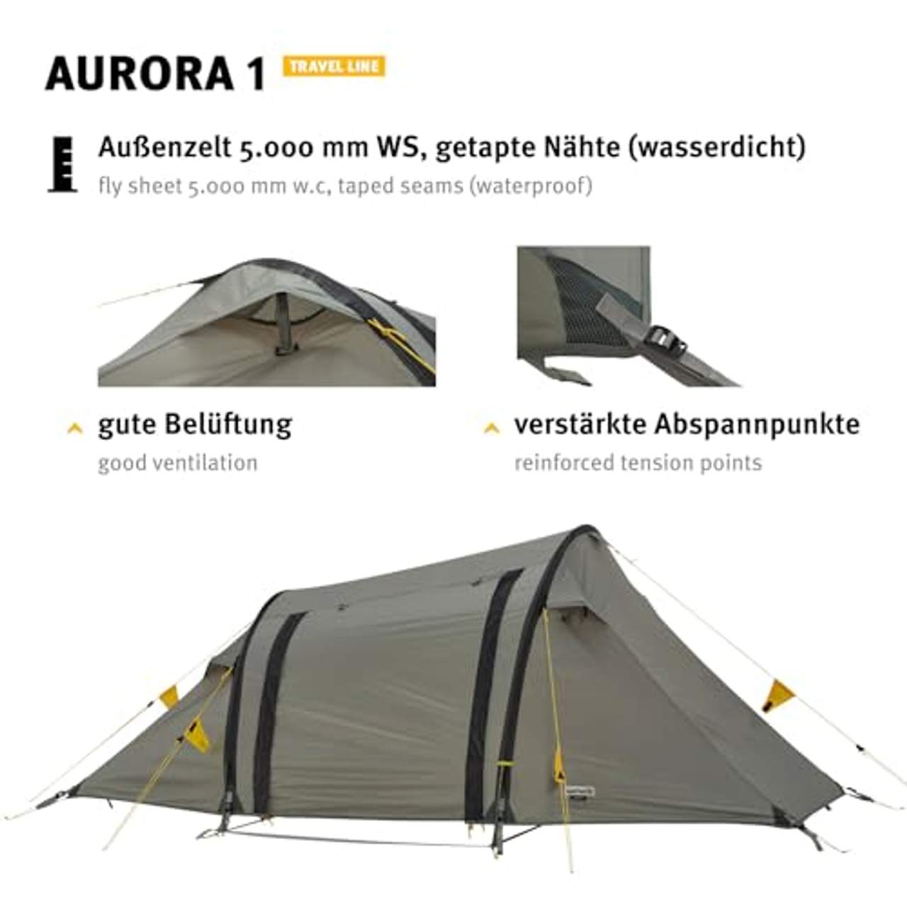 Wechsel Tents Aurora 1 Tunnelzelt