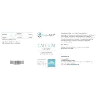 FürstenMED Calcium Citrat Kapseln