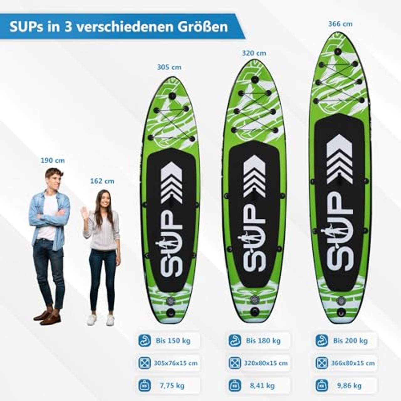 24MOVE Sup Board Set Premium Stand Up Paddle Board 305cm