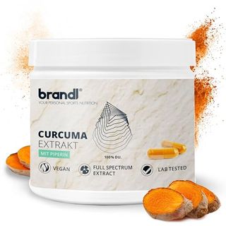brandl Curcuma-Kapseln mit Curcumin aus Vollspektrum Kurkuma-Extrakt plus Piperin