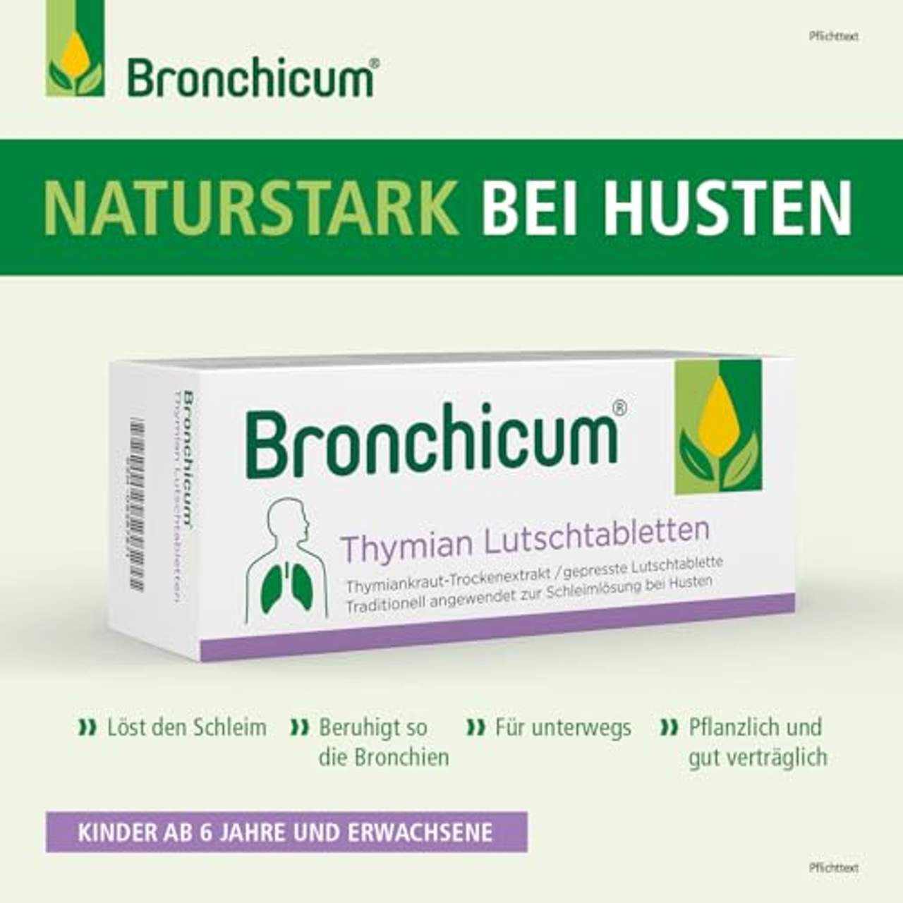 Bronchicum Thymian Lutschpastillen extra stark