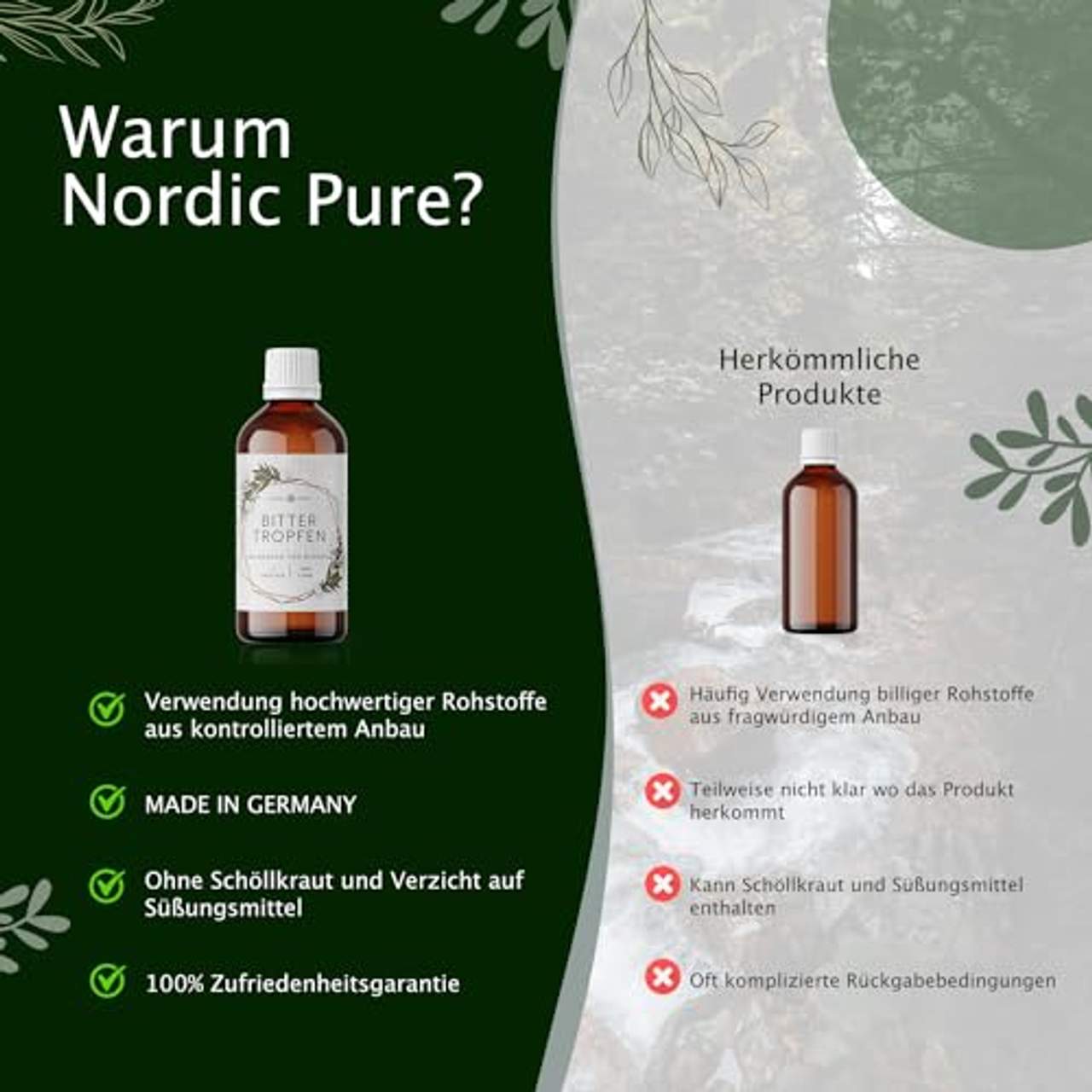 Nordic + Pure Bitterstoffe Tropfen