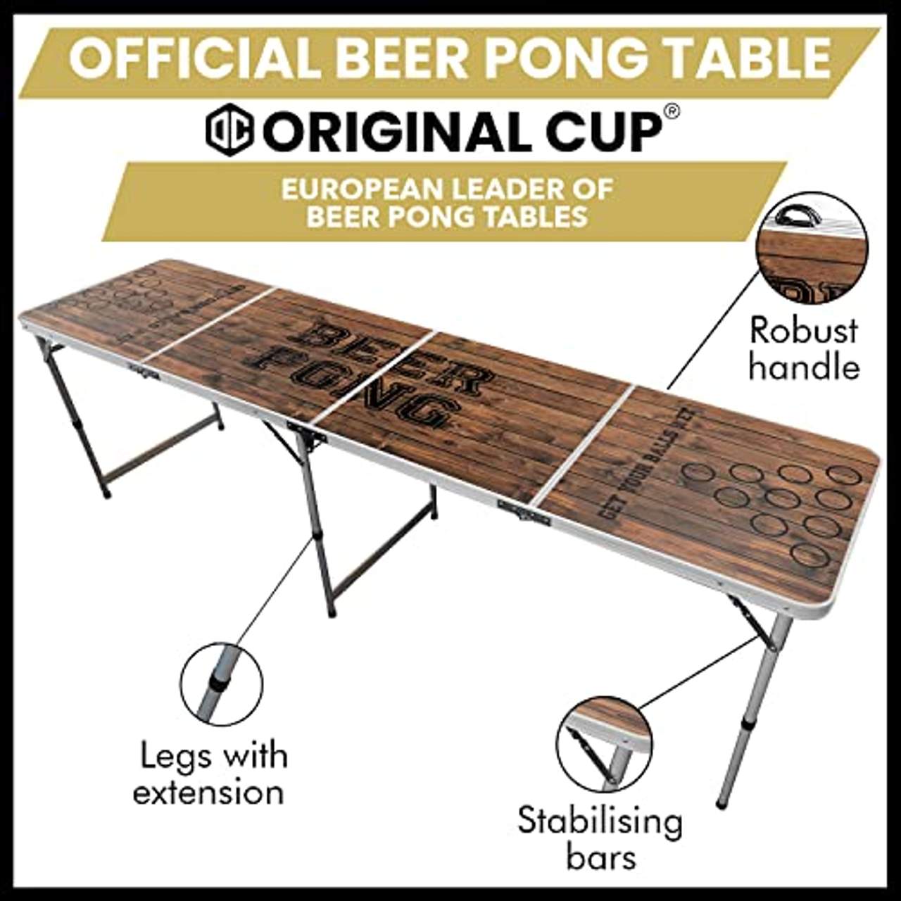 Offizieller Old School Beer Pong Tisch 