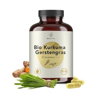 BioNutra Kurkuma-Gerstengras-Kapseln Bio