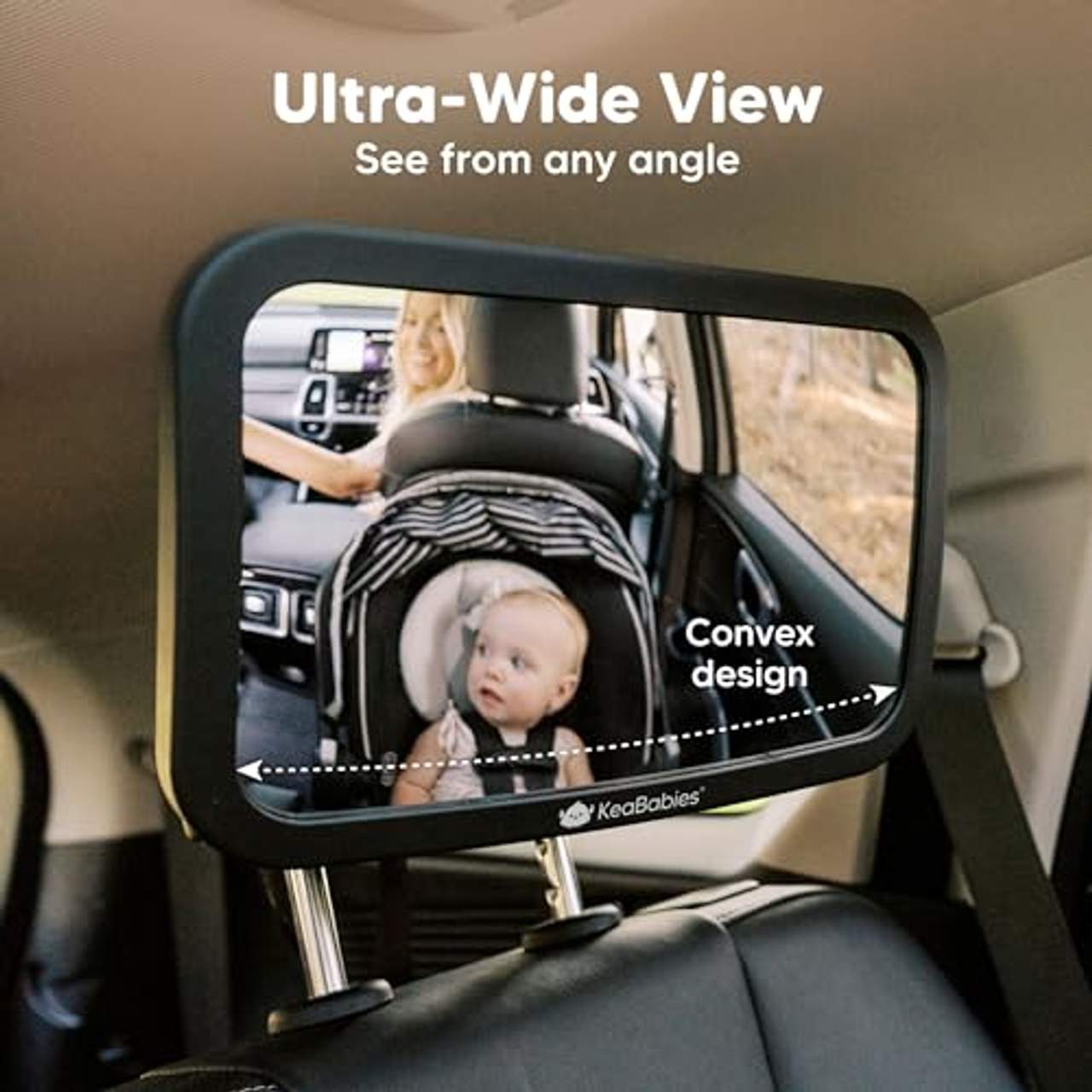 KeaBabies 360°Autospiegel Baby Rücksitz