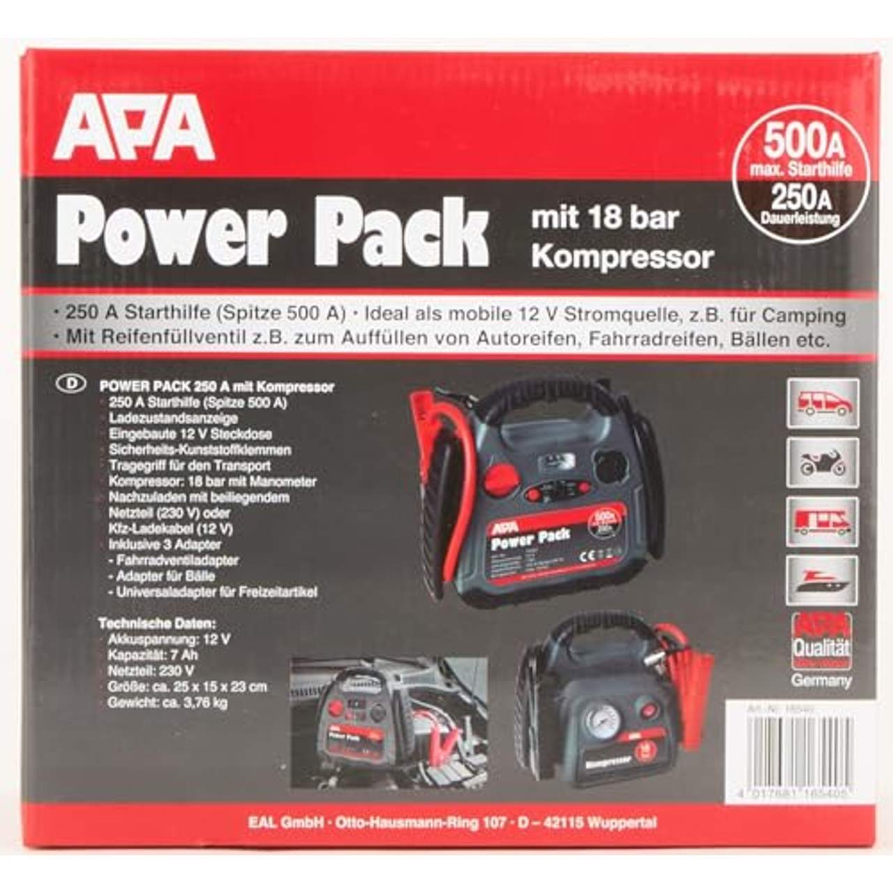 APA 16540 Powerpak mit Kompressor 18 bar