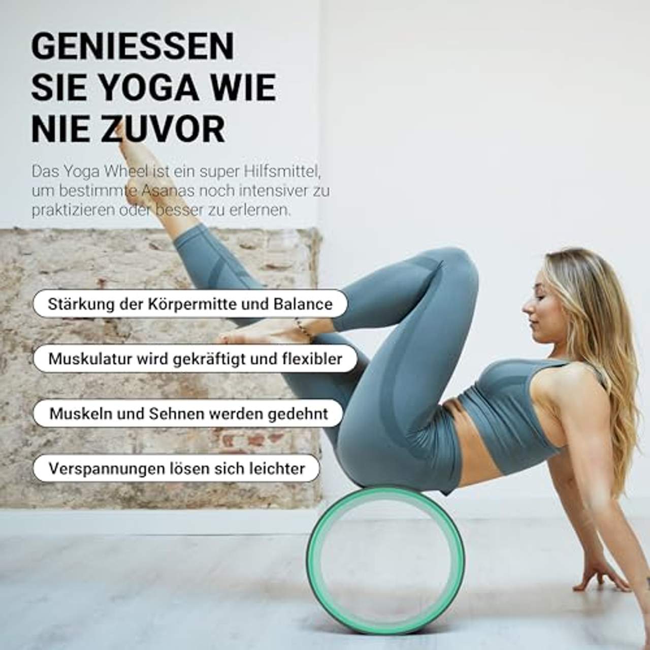 MSPORTS Yoga Wheel Professional