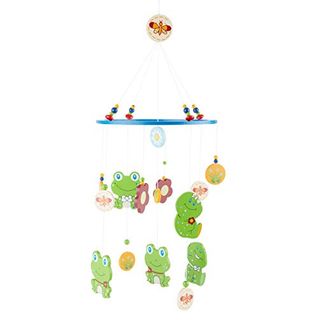 Bieco 3D Baby Mobile Frosch Froggy aus robustem Holz
