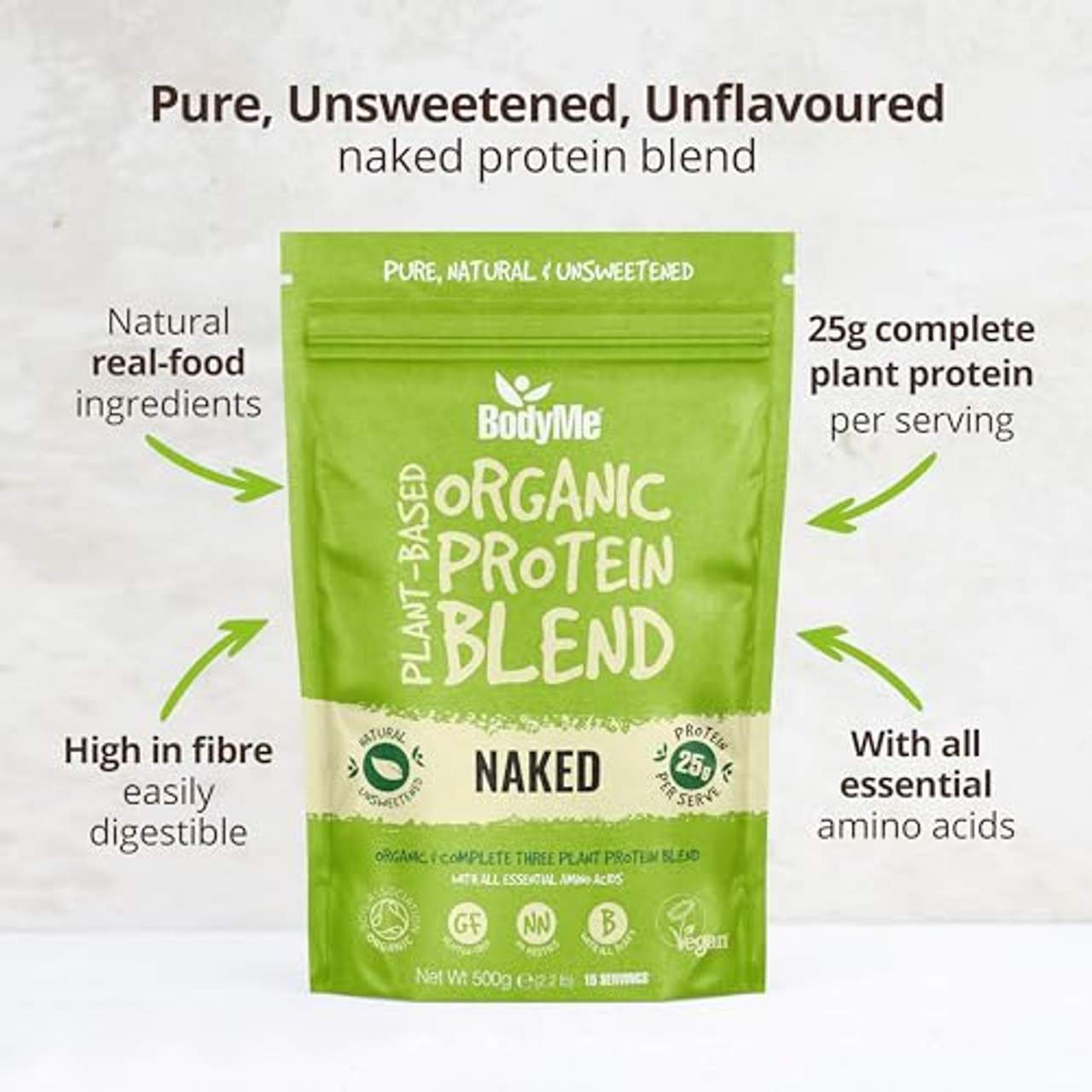 BodyMe Bio Vegan Protein Pulver Mischung