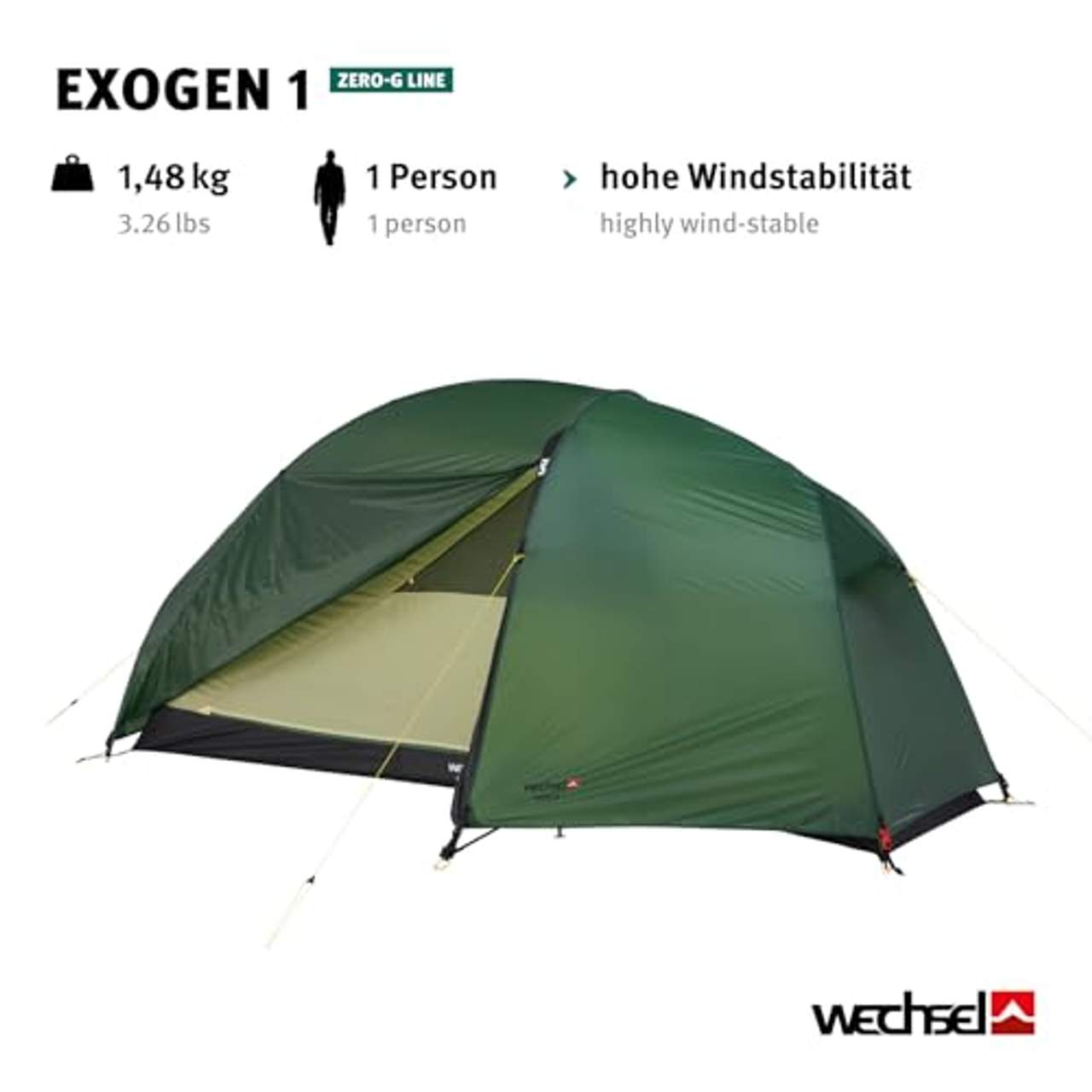 Wechsel Tents Trekkingzelt Exogen 1-Person Zero-G