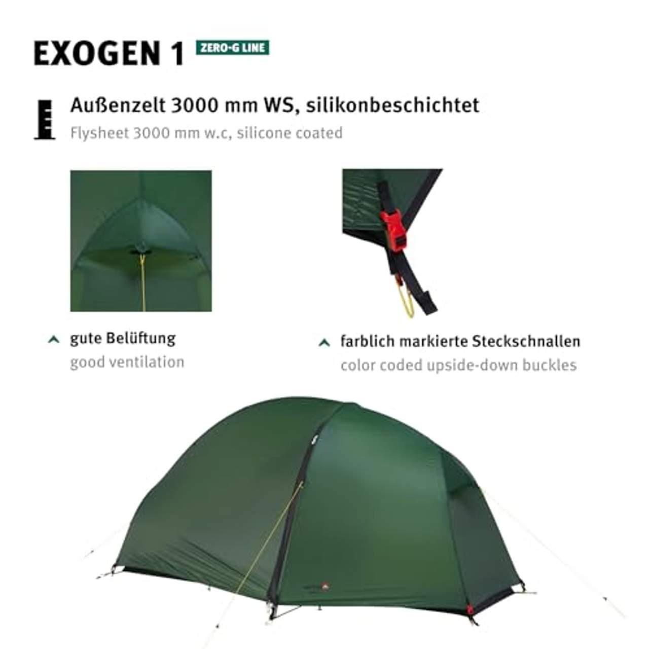 Wechsel Tents Trekkingzelt Exogen 1-Person Zero-G