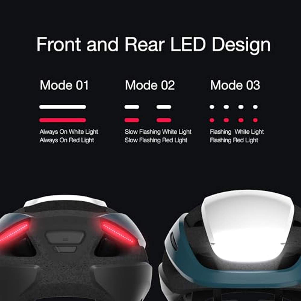 Lumos Ultra Smart-Helm Vorder- und Rücklicht (LED) | Blinker | Bremslichter | Bluetooth-Verbindung