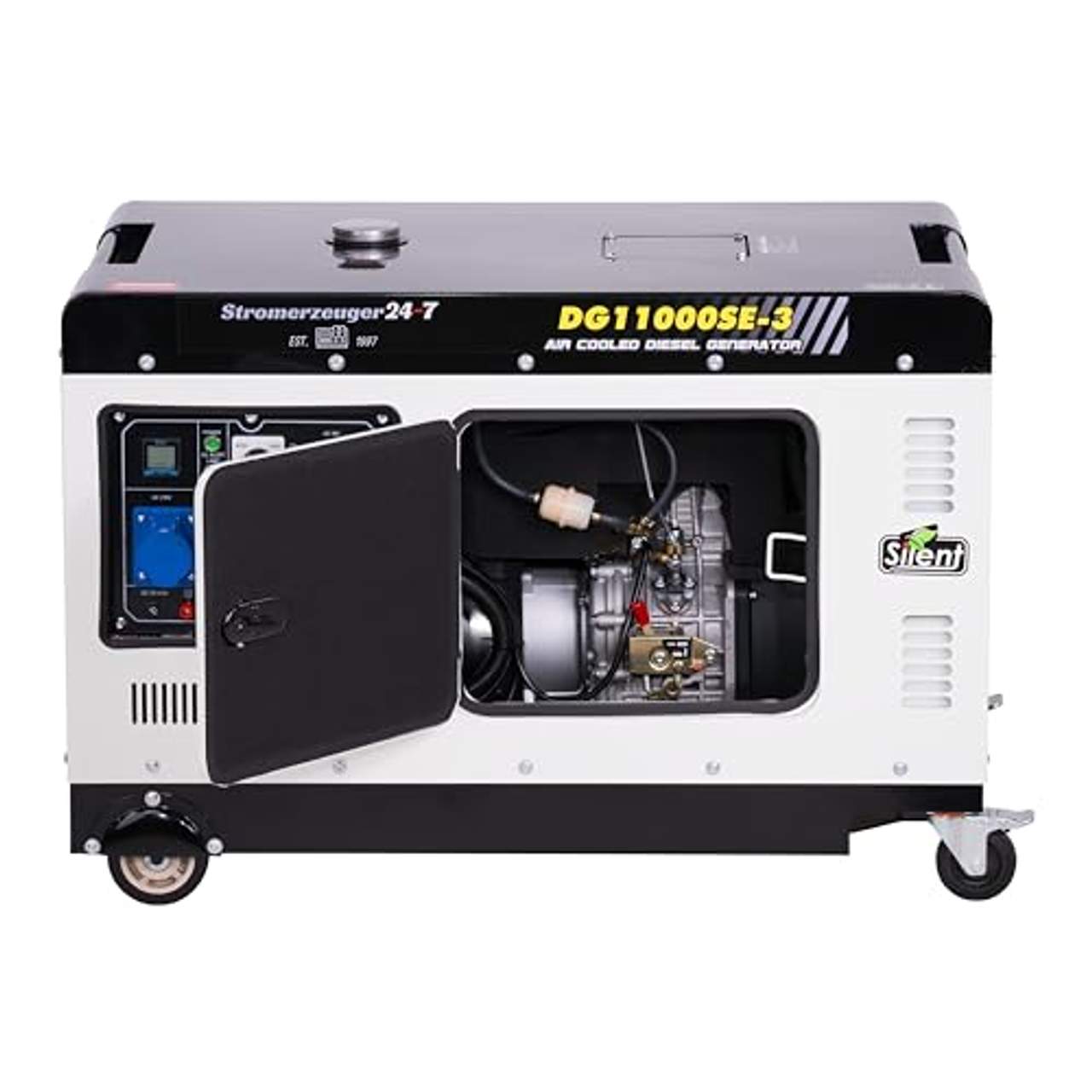 Pro-Lift-Montagetechnik Silent Diesel Stromaggregat 10kVA 230V 400V 8kW Stromerzeuger
