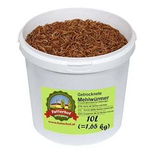 Futterhof getrocknete Mehlwürmer 10ℓ Eimer