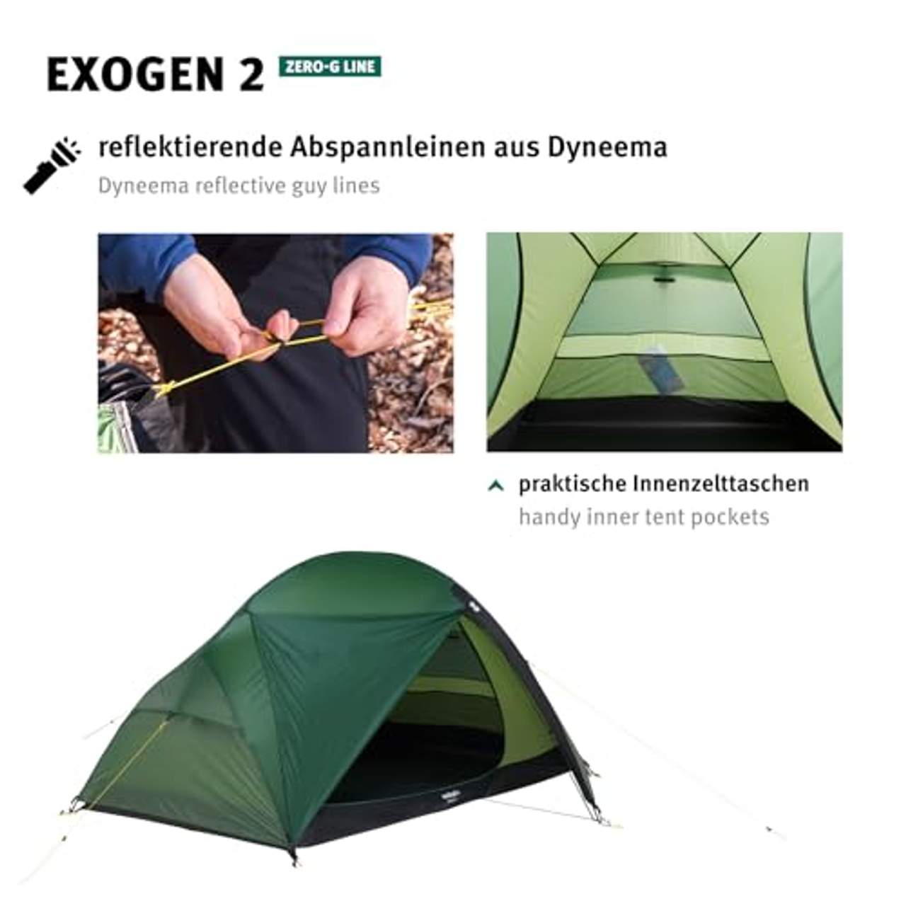 Wechsel Tents Trekkingzelt Exogen 2-Personen Zero-G