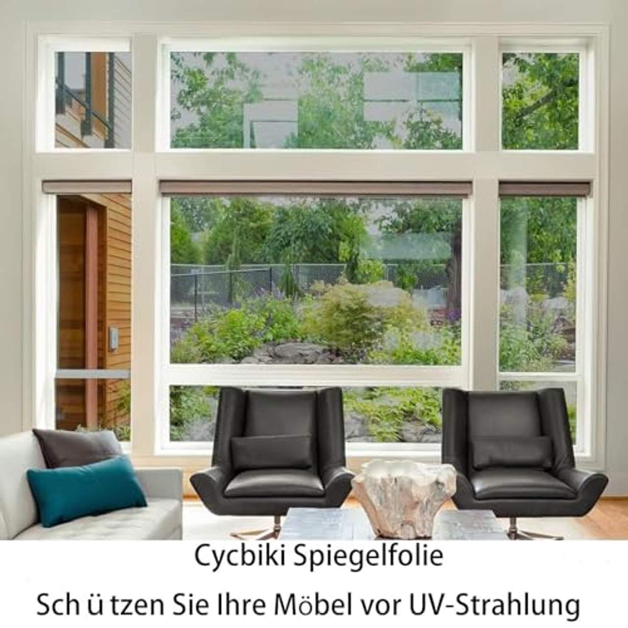 Cycbiki Spiegelfolie Selbstklebend Reflektierende Fensterfolie
