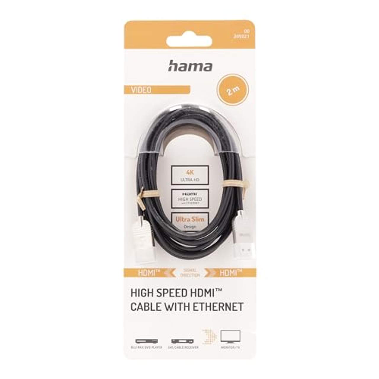 Hama Hdmi Kabel 2 m lang Ultra HD 4K