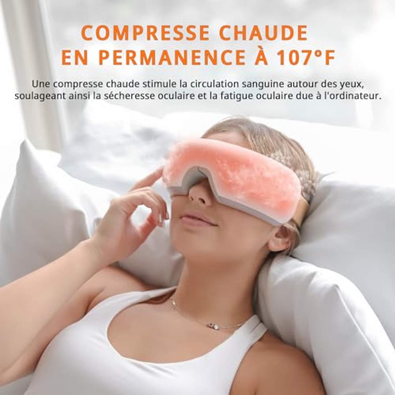 Breo Augenmassagegerät mit Wärmekompression und Vibrationsmassage zur Entspannung der Augen
