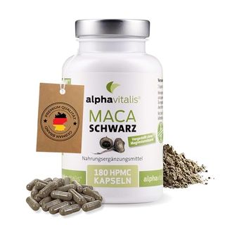 Maca Schwarz 4000 mg je Tagesdosis- 180 Maca Kapseln