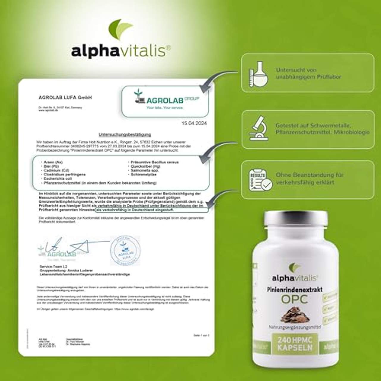 alphavitalis 500 mg Pinienrindenextrakt